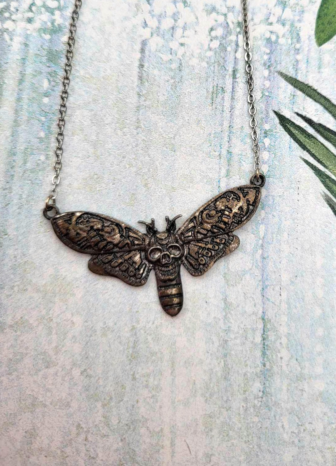 Deathhead Moth Necklace