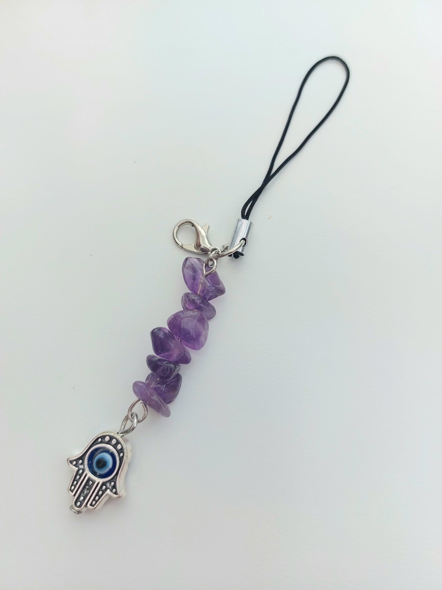 Amethyst phone charm