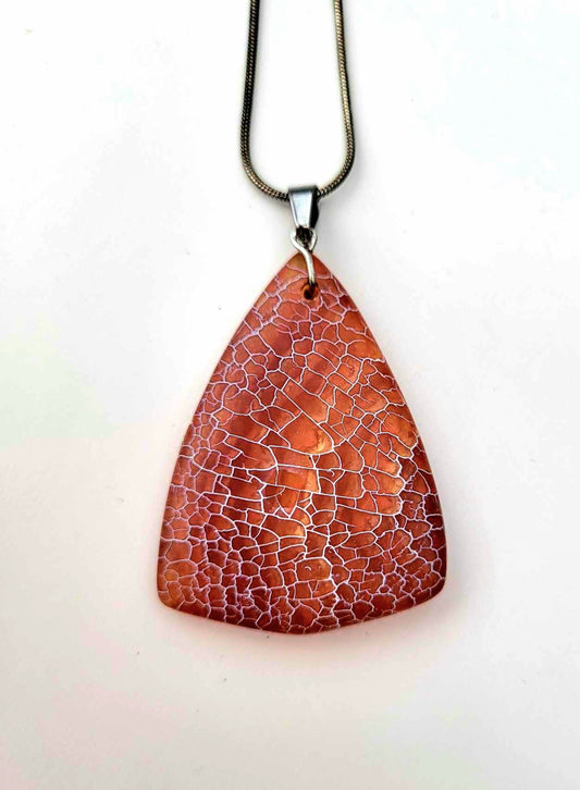 Crackle Carnelian Necklace