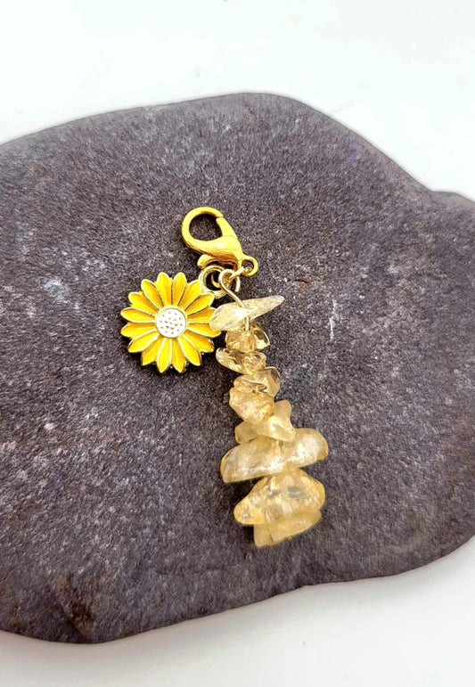 Citrine Purse Charm