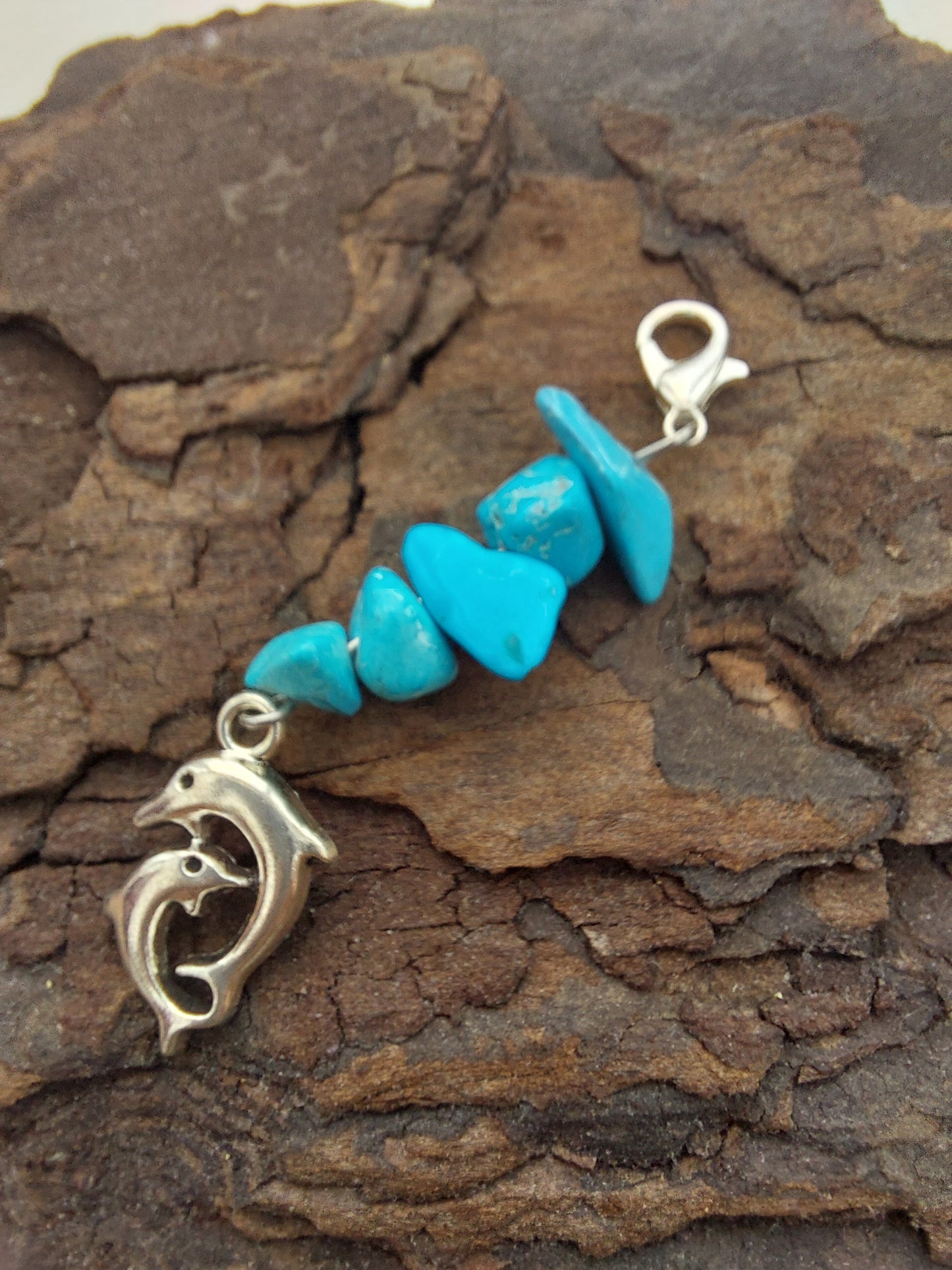 Turquoise purse charm