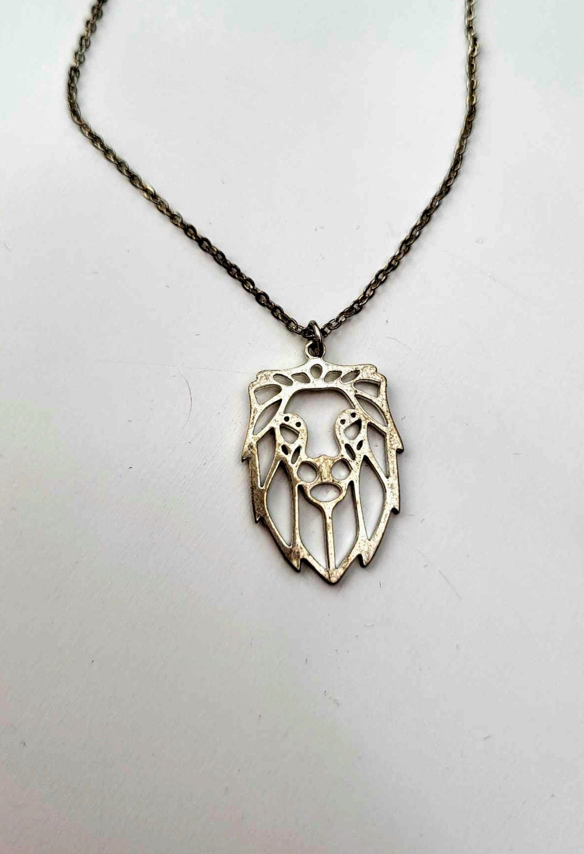 Silver Lion Necklace