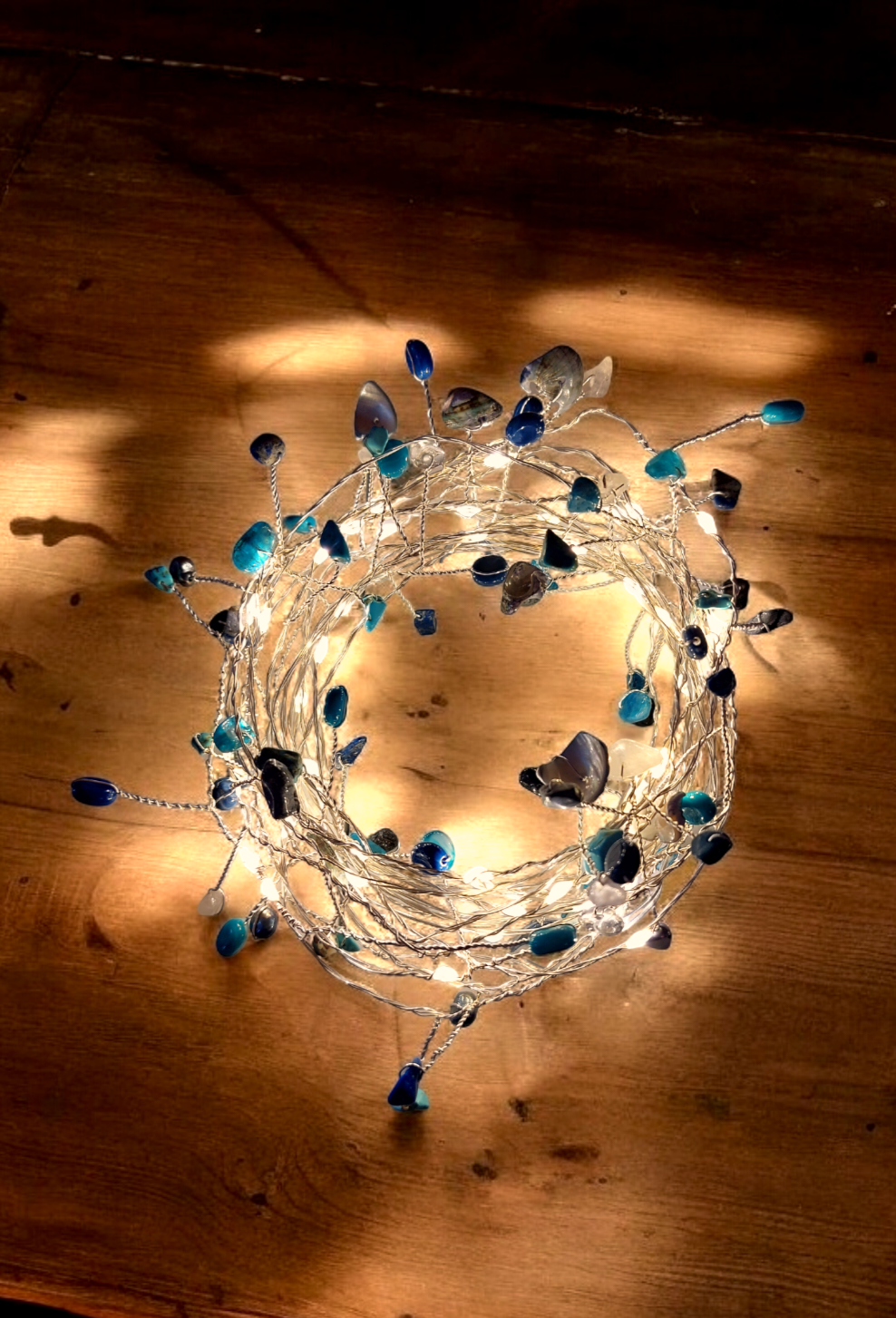 Blue Gemstone Fairy Lights