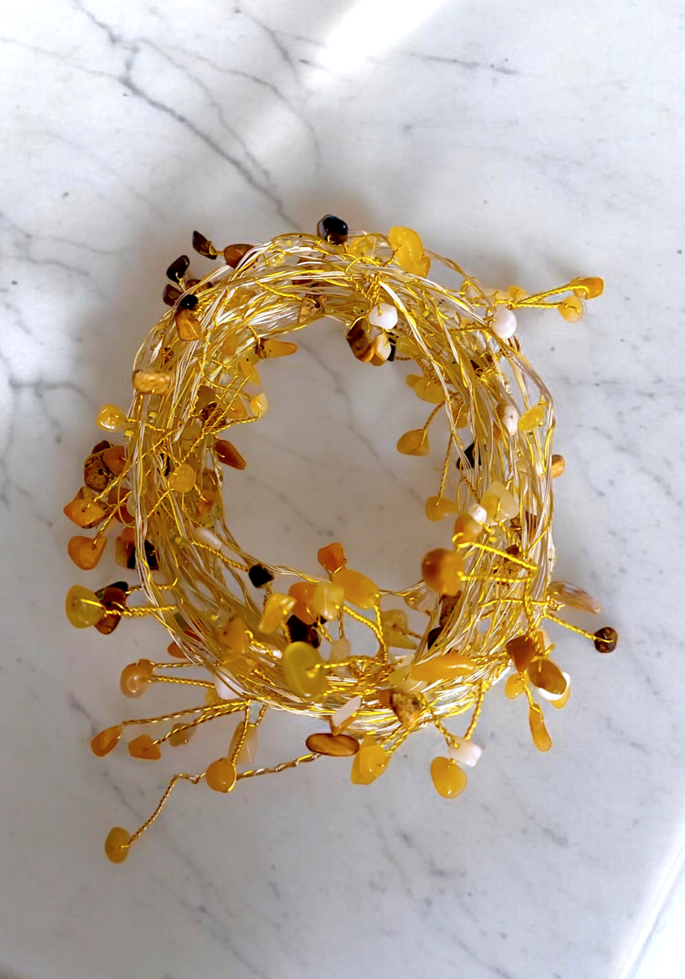 Yellow Gemstone fairy lights