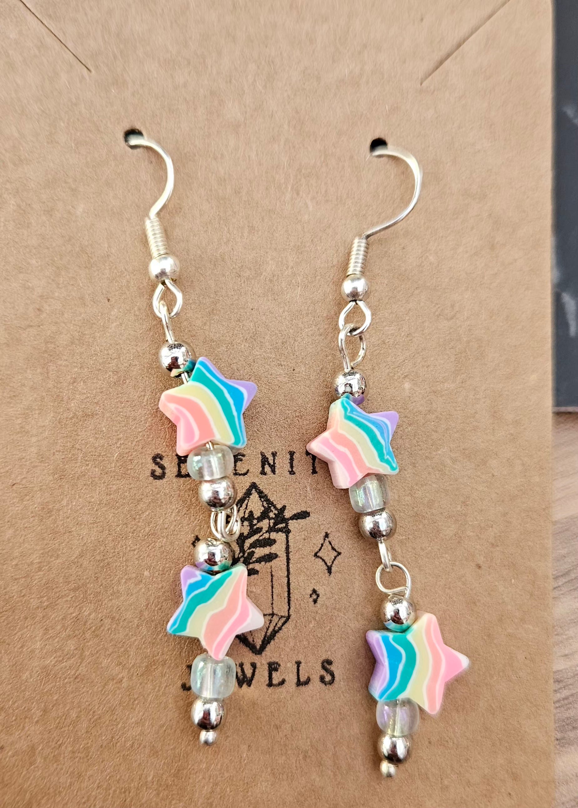 Rainbow Star Earrings