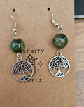 Green Agate Earrings
