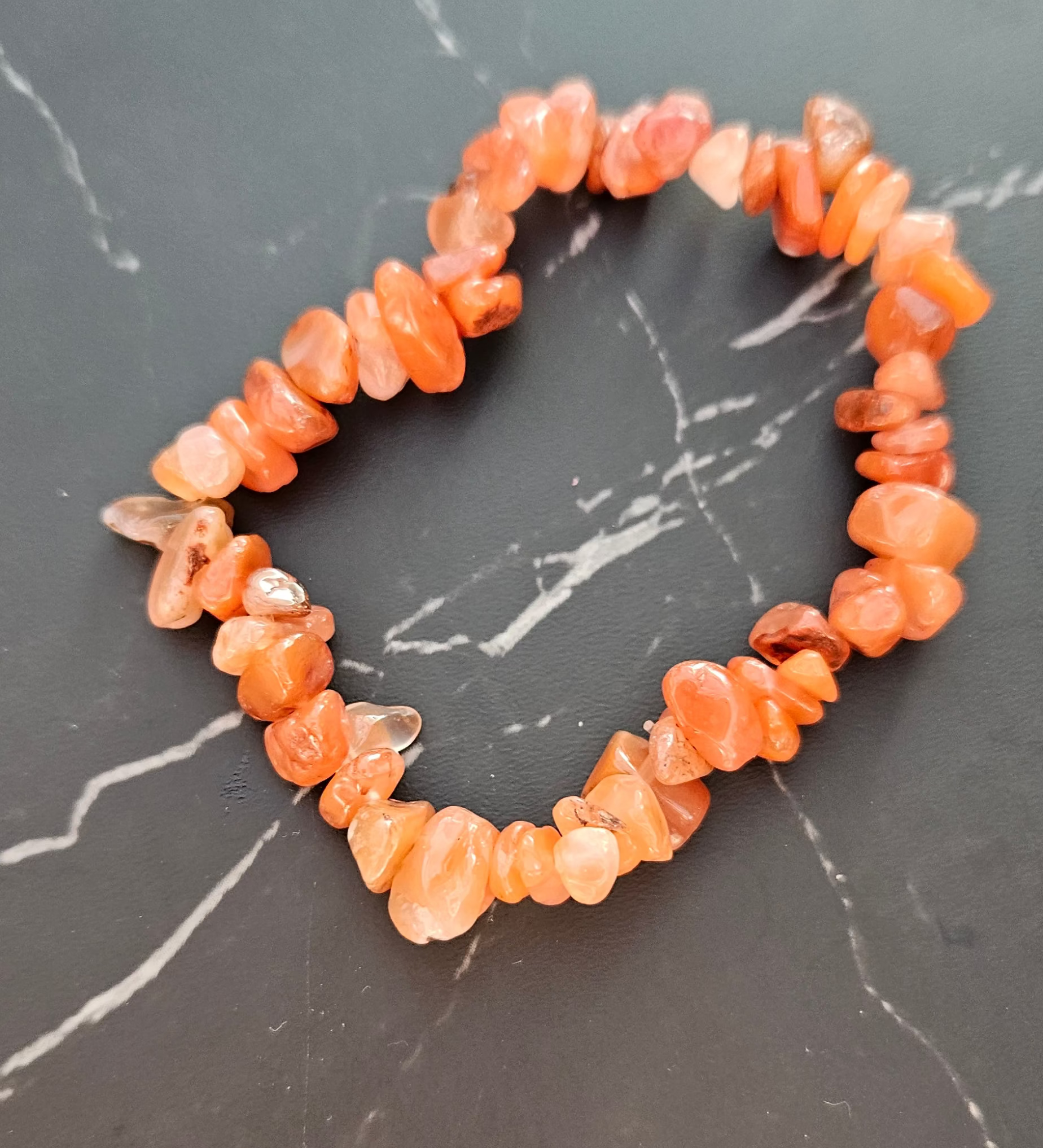 Carnelian Chip Bracelet