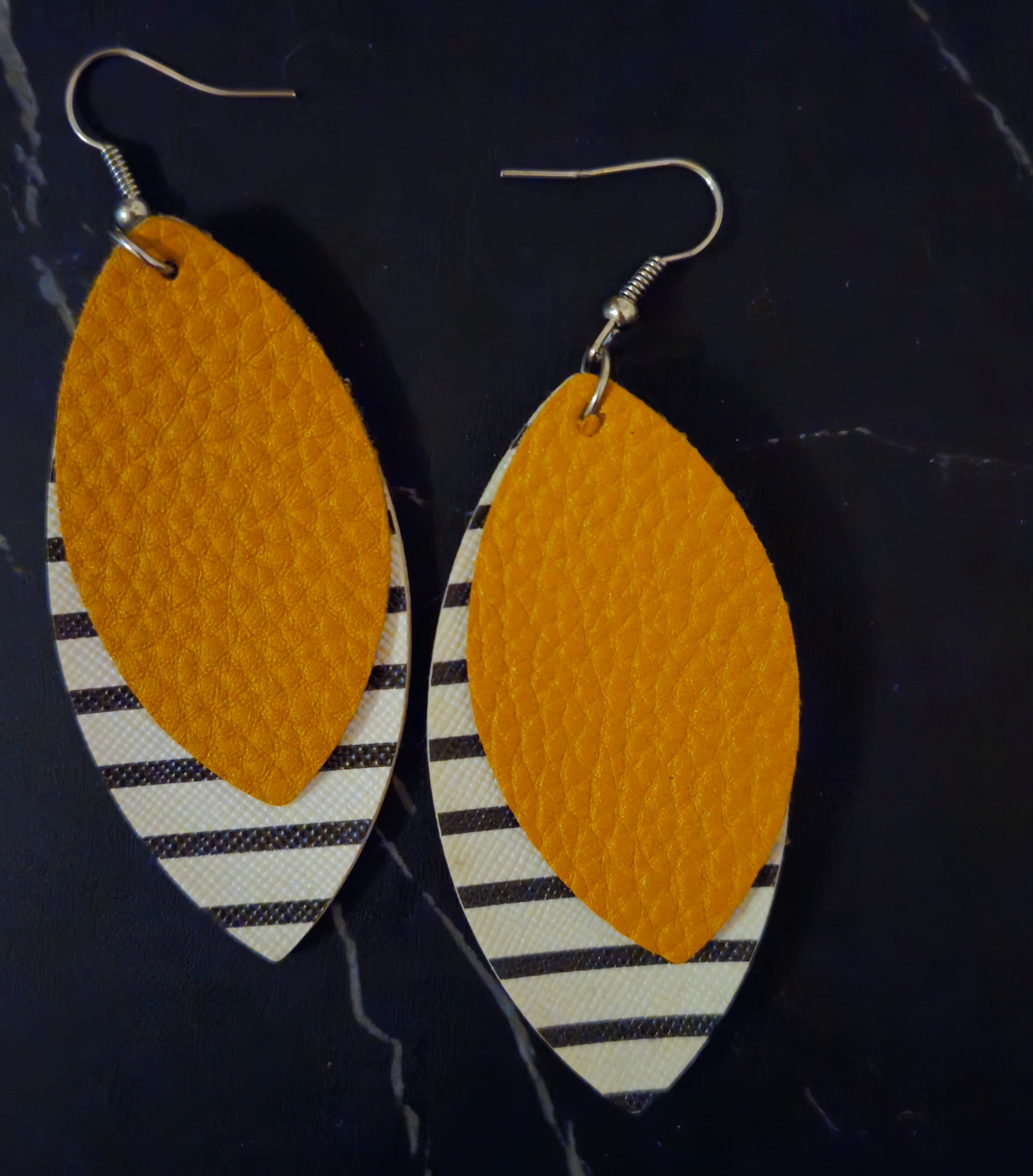 Mustard Leaf Earrings
