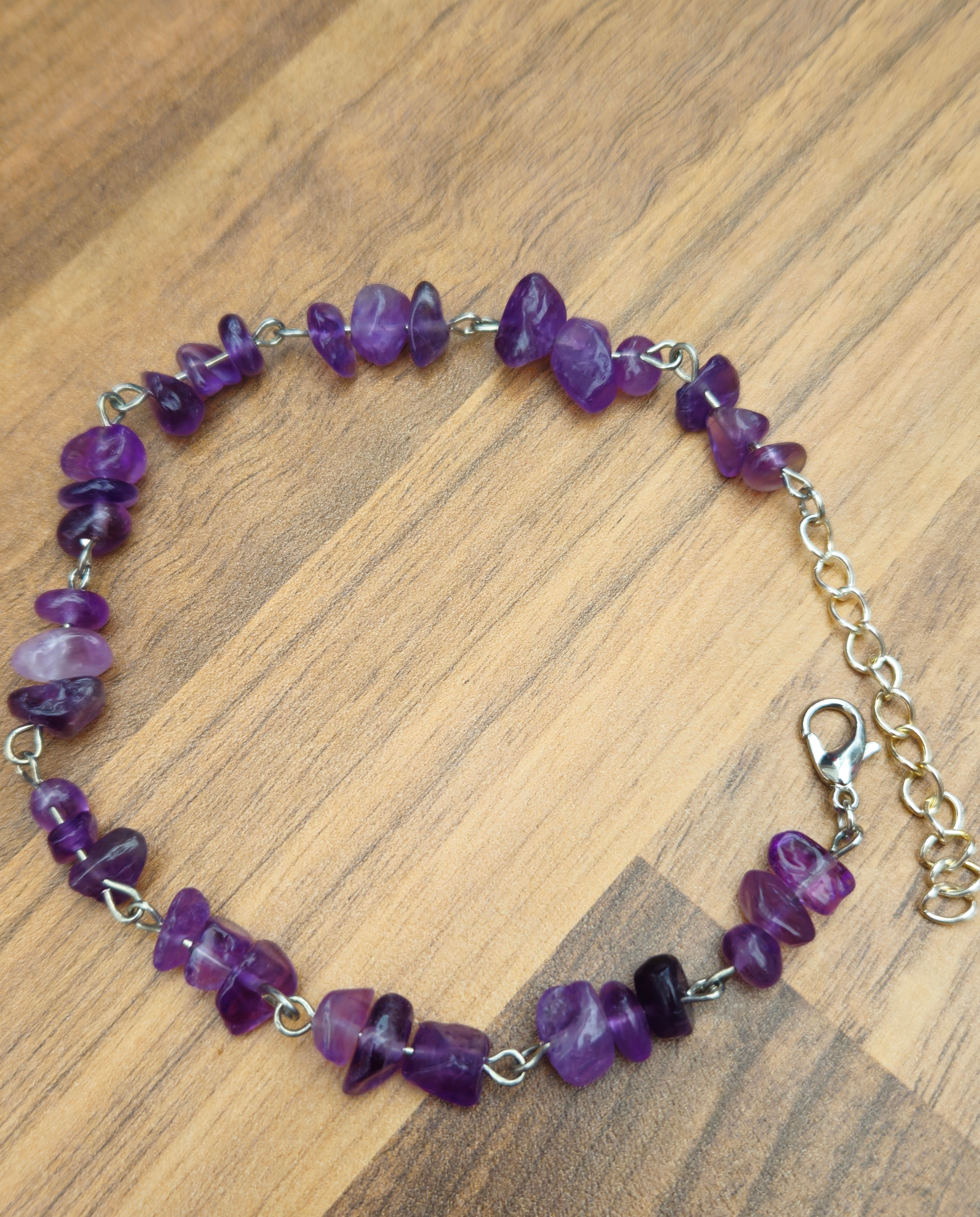 Amethyst Chip Bracelet