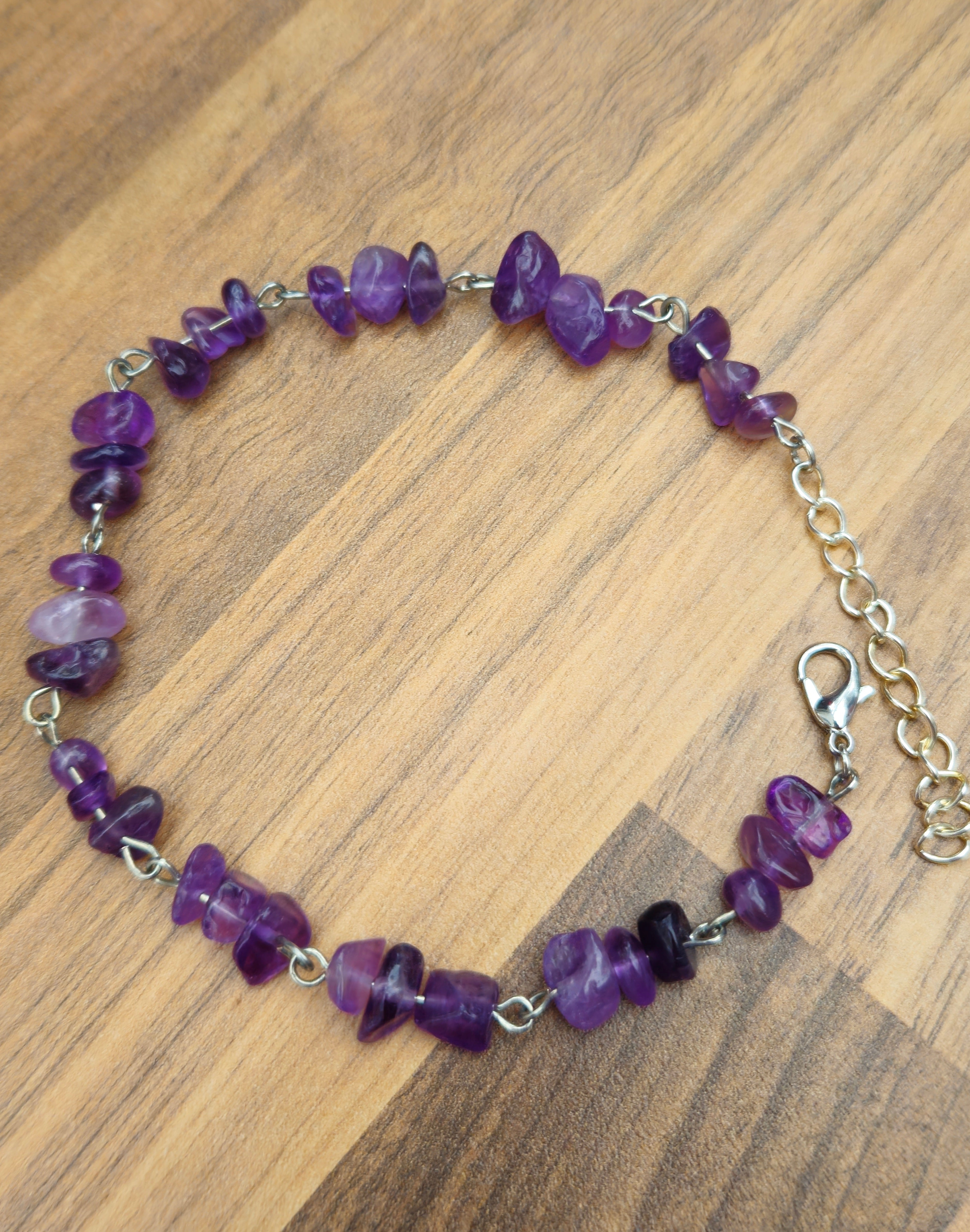 Amethyst Chip Bracelet