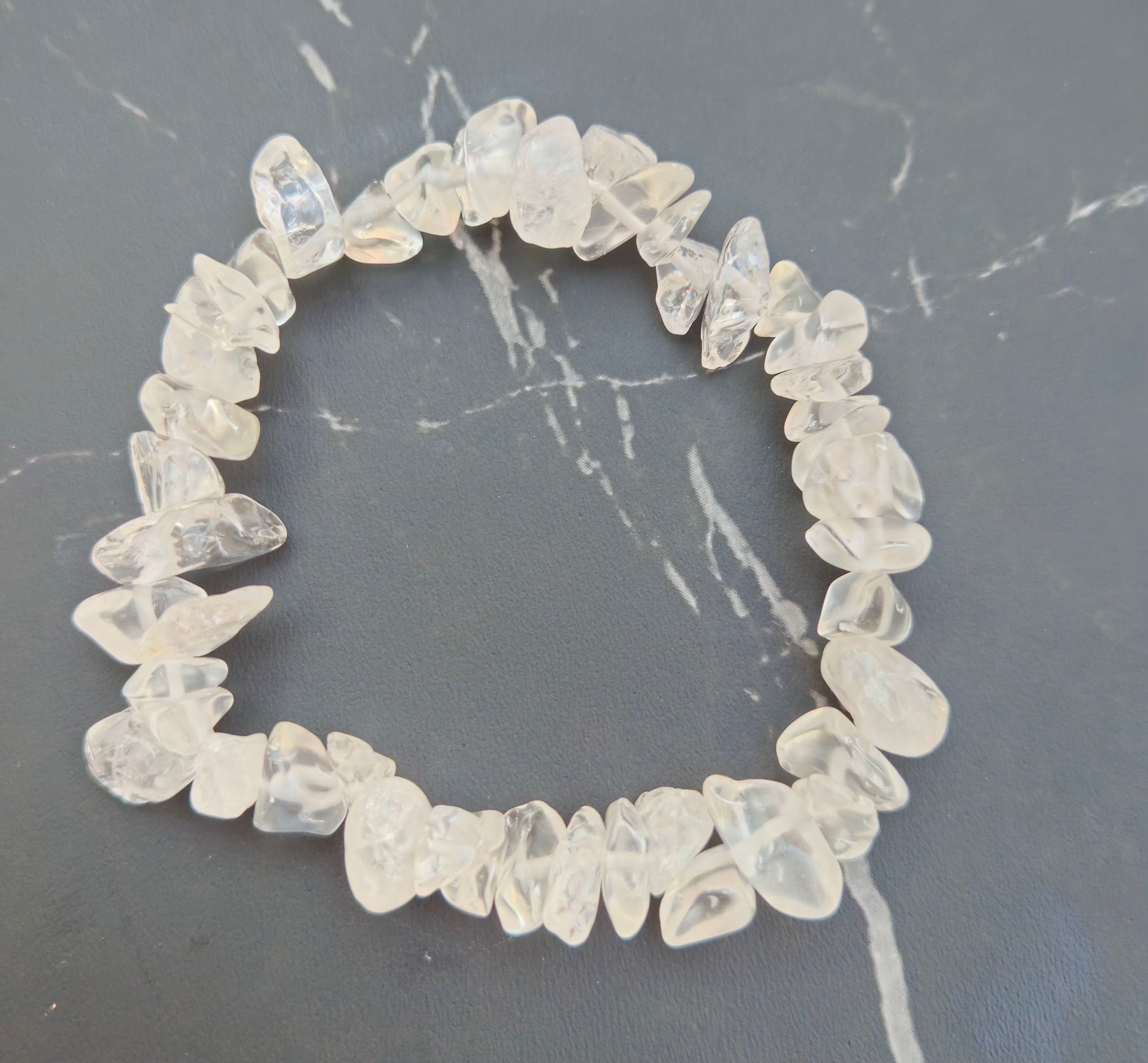 Clear Quartz Chip Bracelet