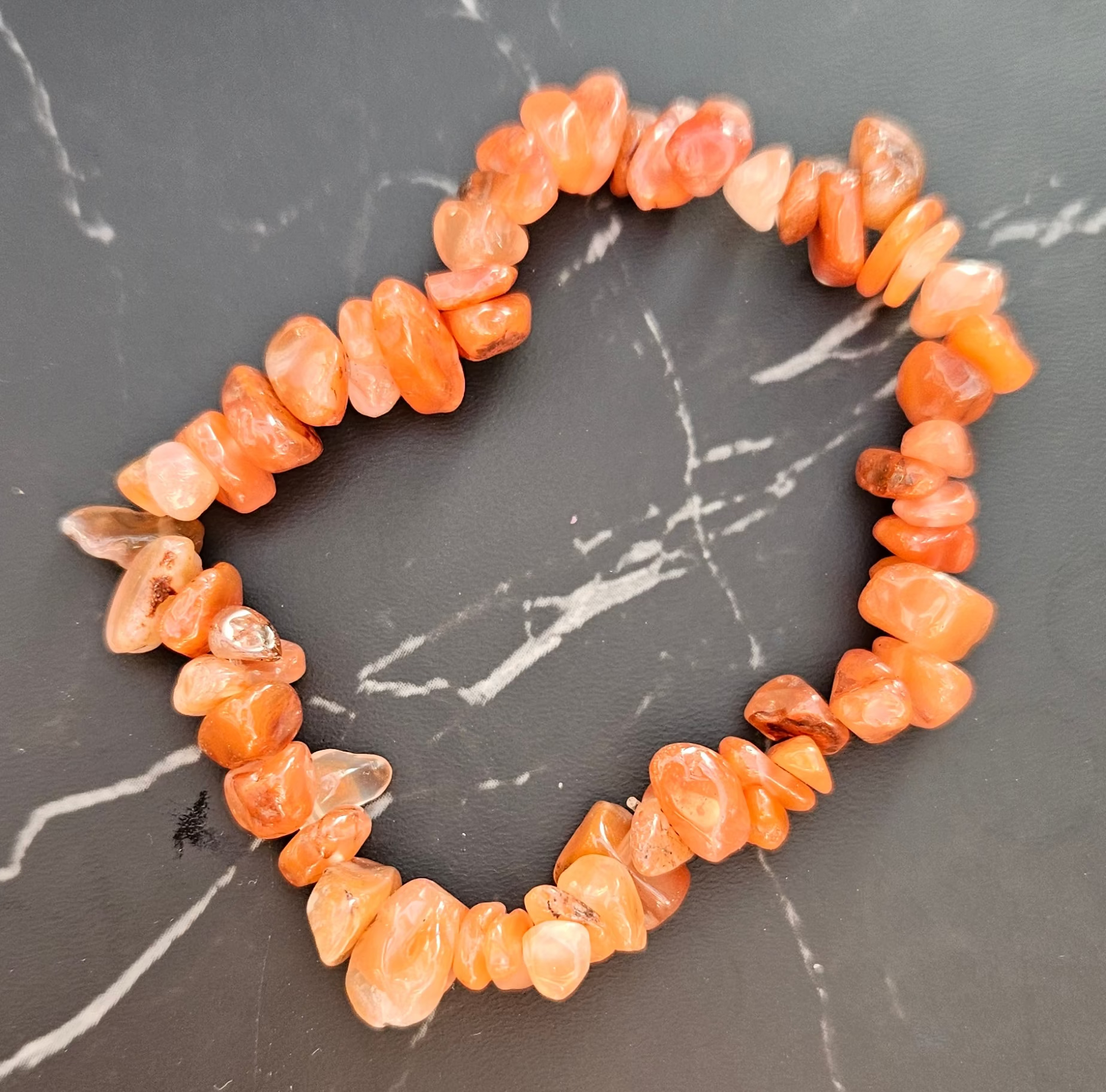 Carnelian Chip Bracelet