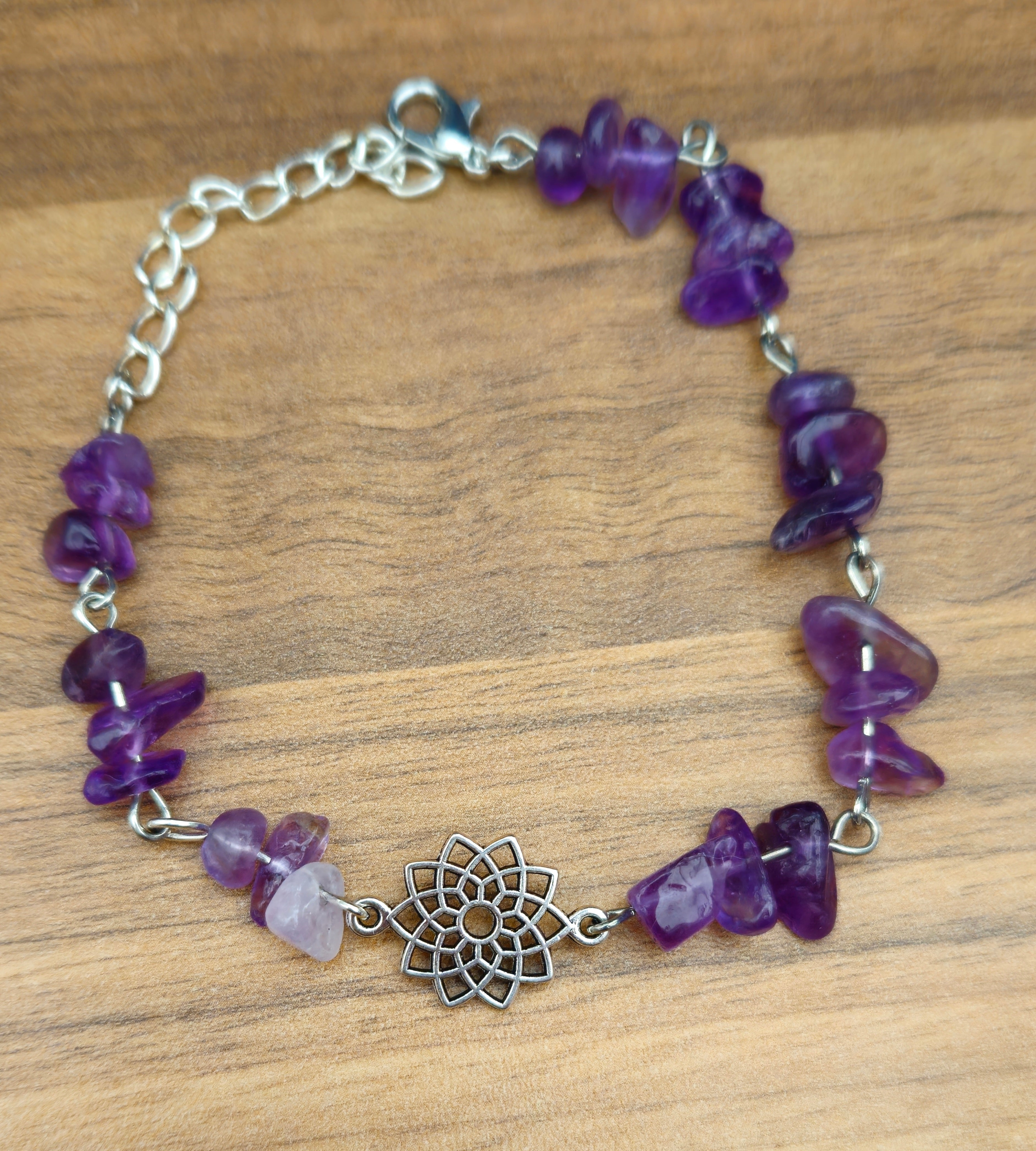 Amethyst Chip Bracelet