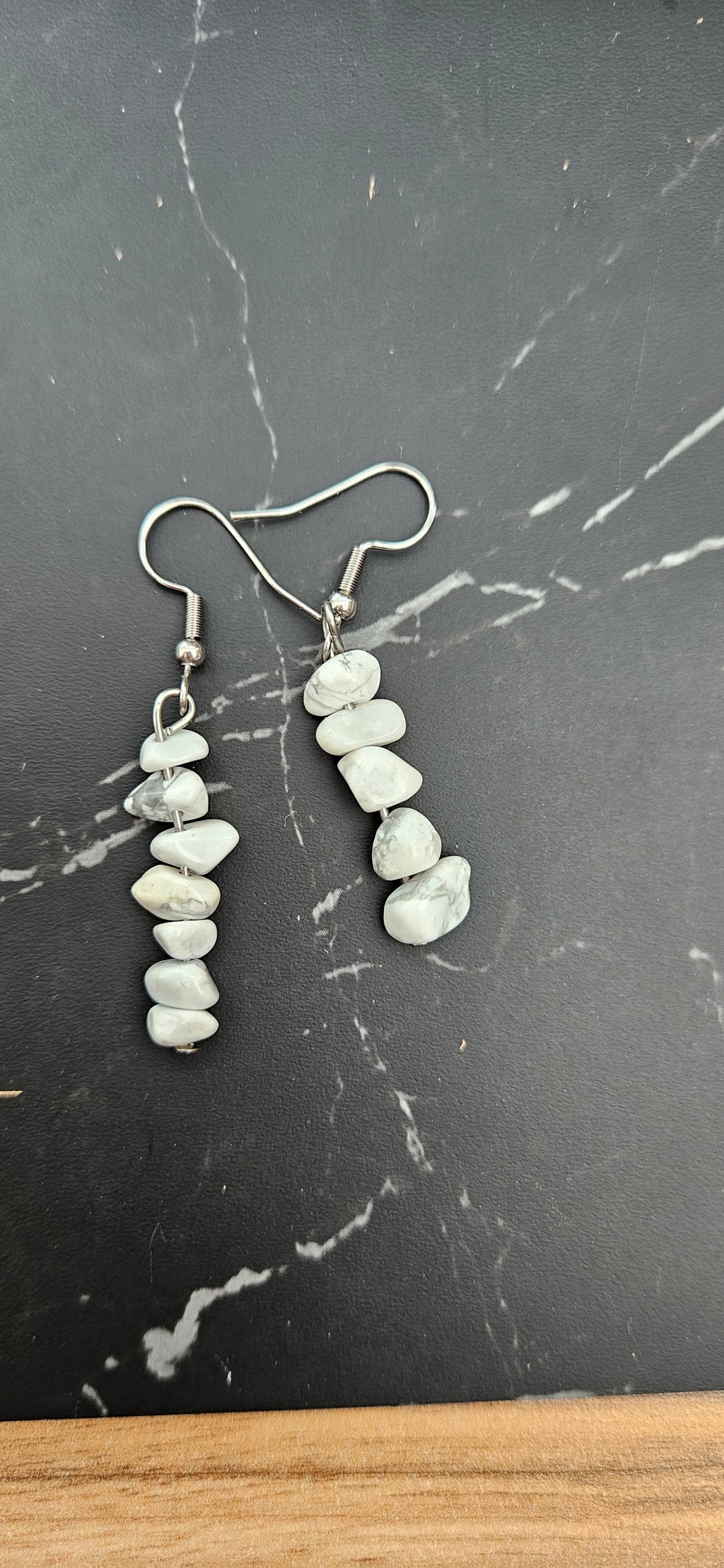 White Howlite Droplets