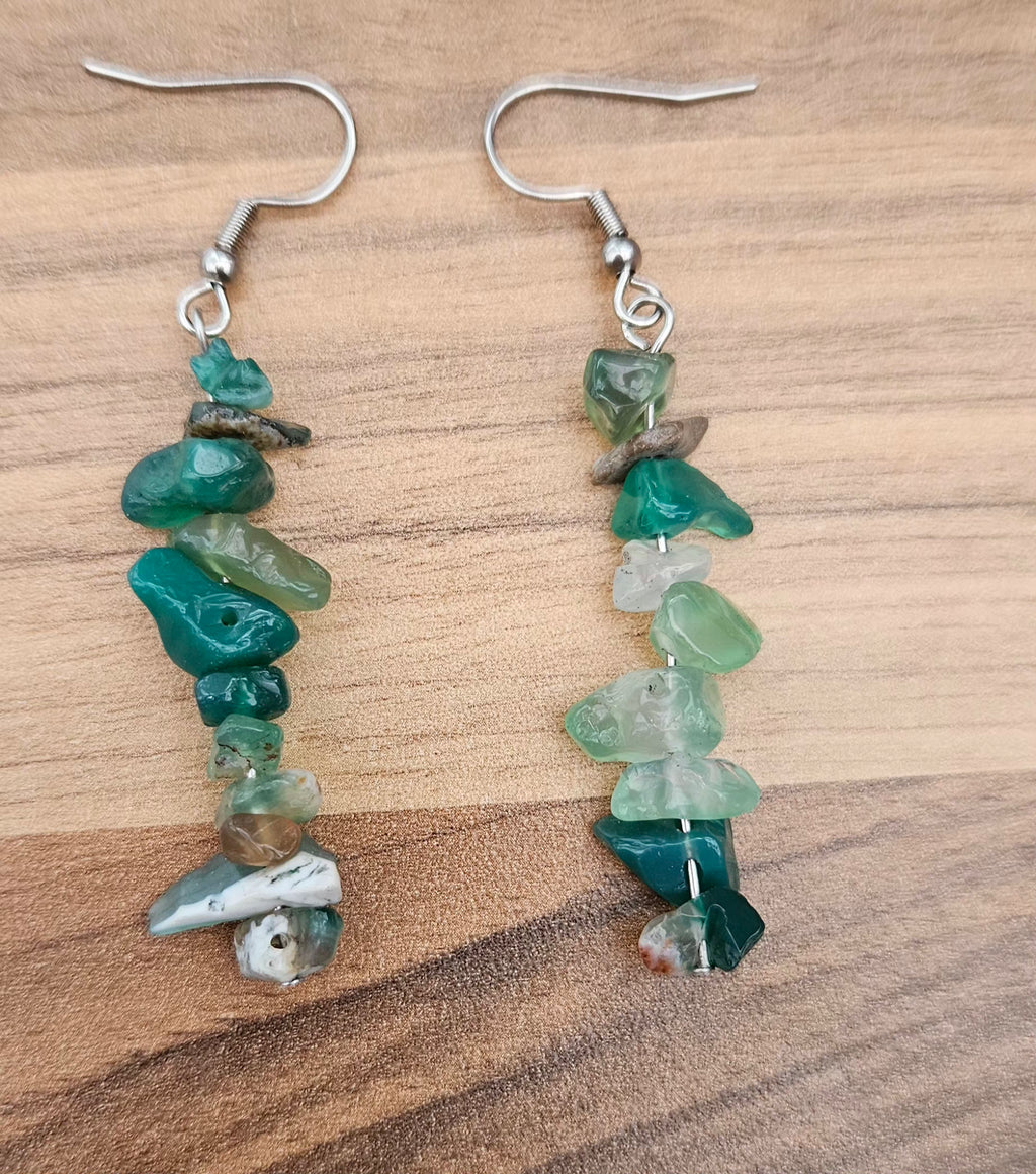 Dark Green Aventurine Droplets