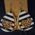 Leopard Heart Earrings
