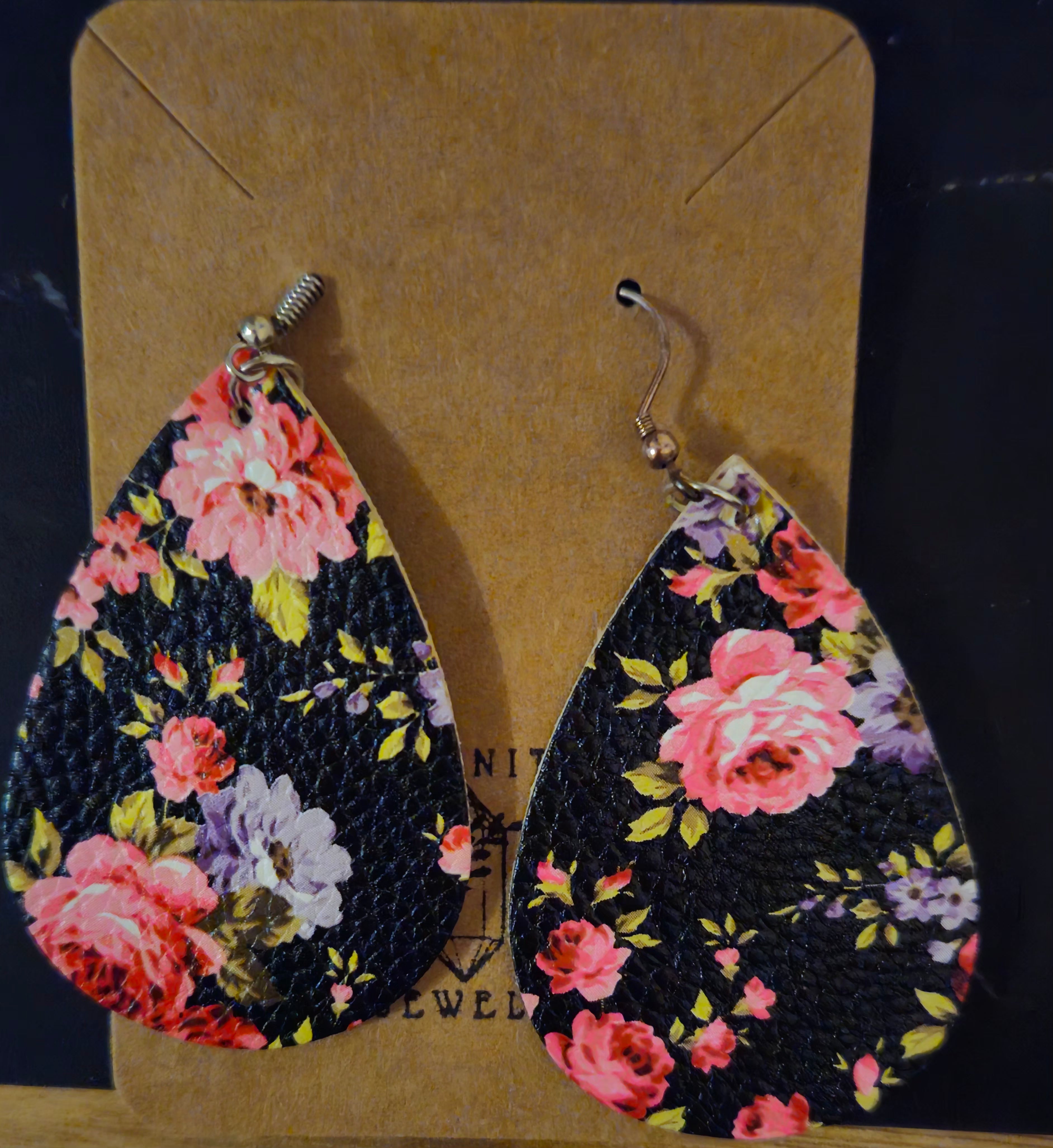 Teardrop Floral Earrings