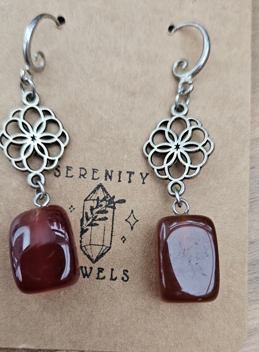 Red Carnelian Earrings