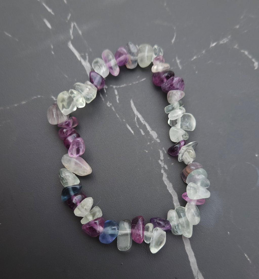 Fluorite Chip Bracelet