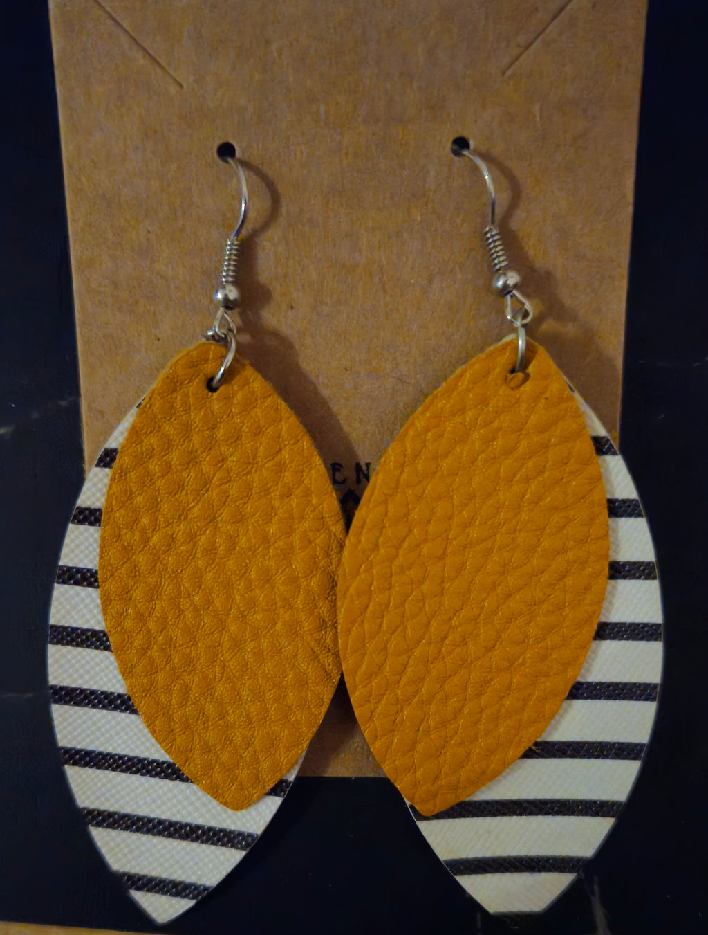 Mustard Leaf Earrings