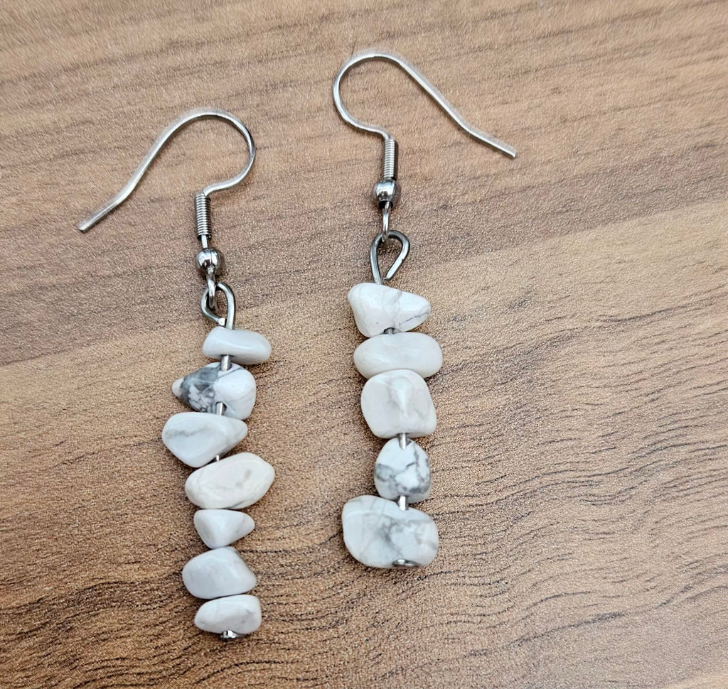 White Howlite Droplets