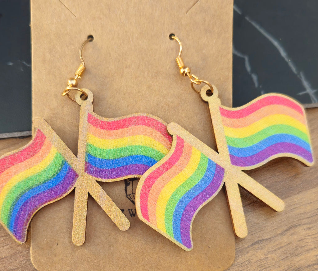 Rainbow Flag Earrings