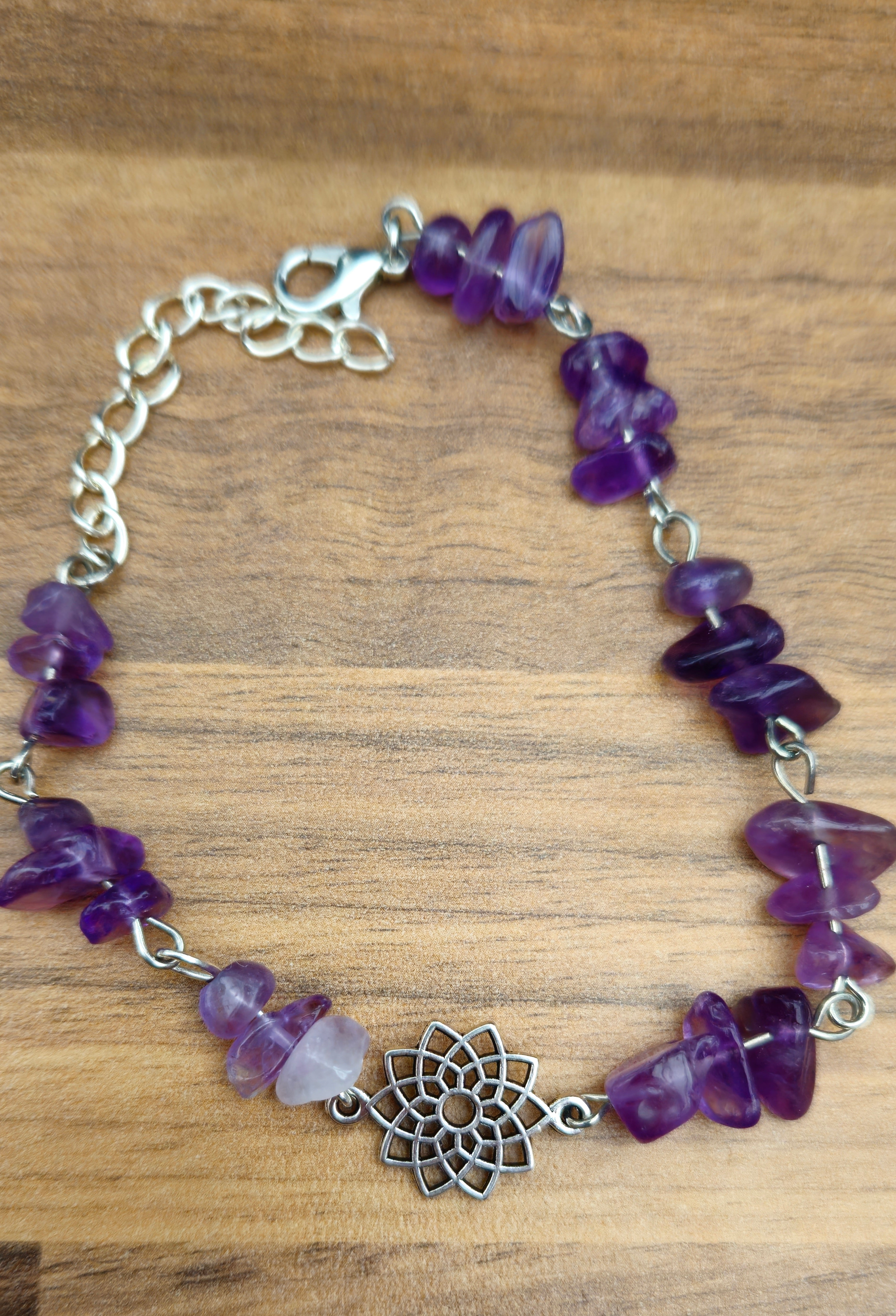 Amethyst Chip Bracelet