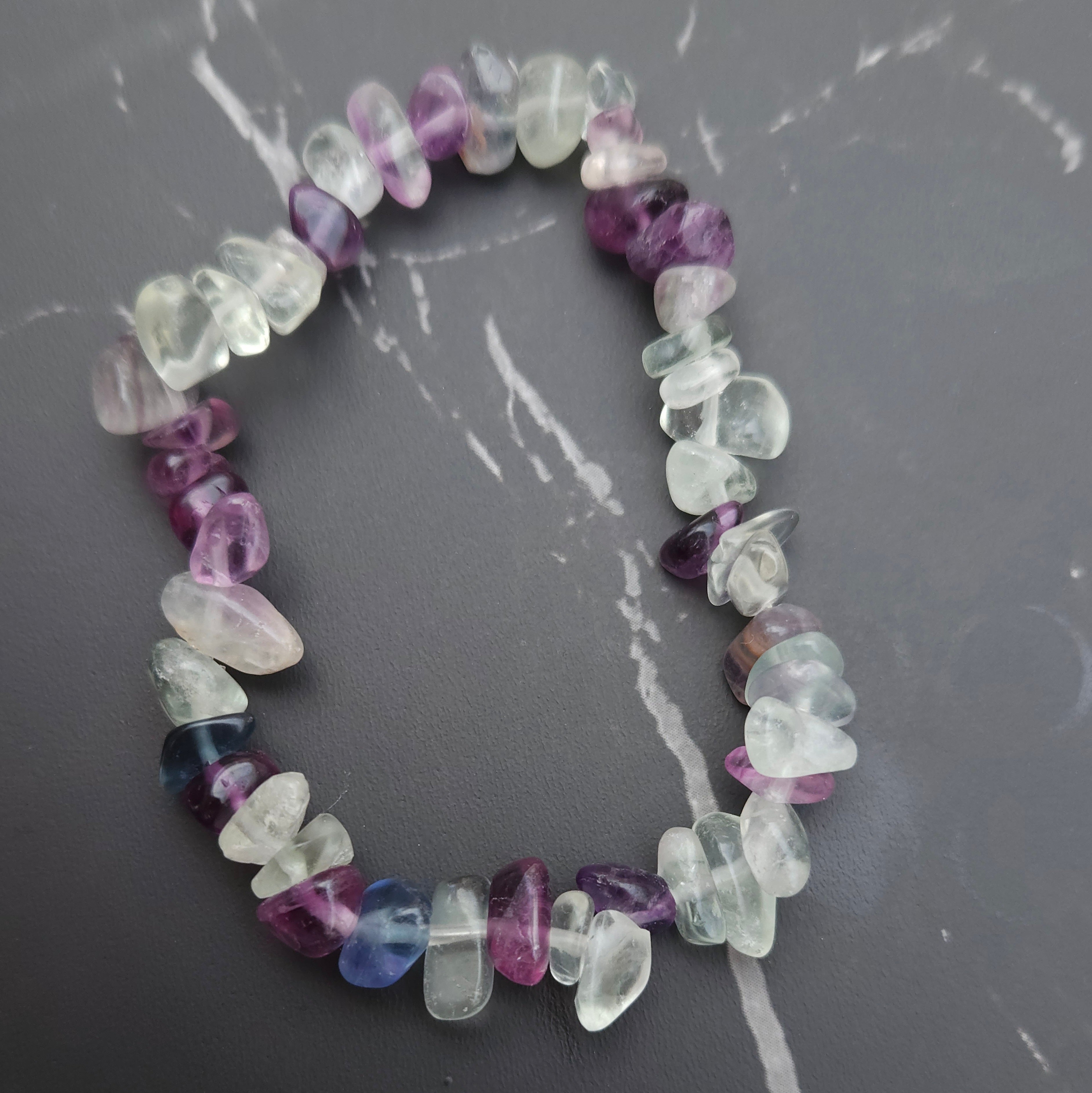 Fluorite Chip Bracelet
