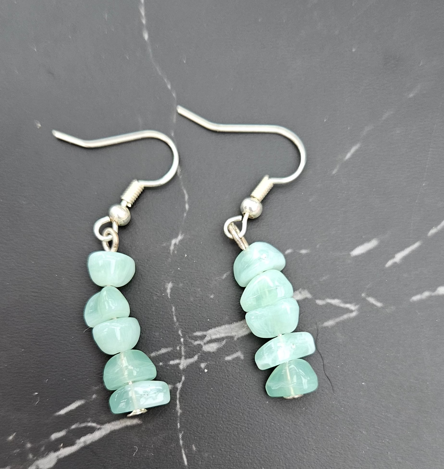 Silver Aventurine Droplet