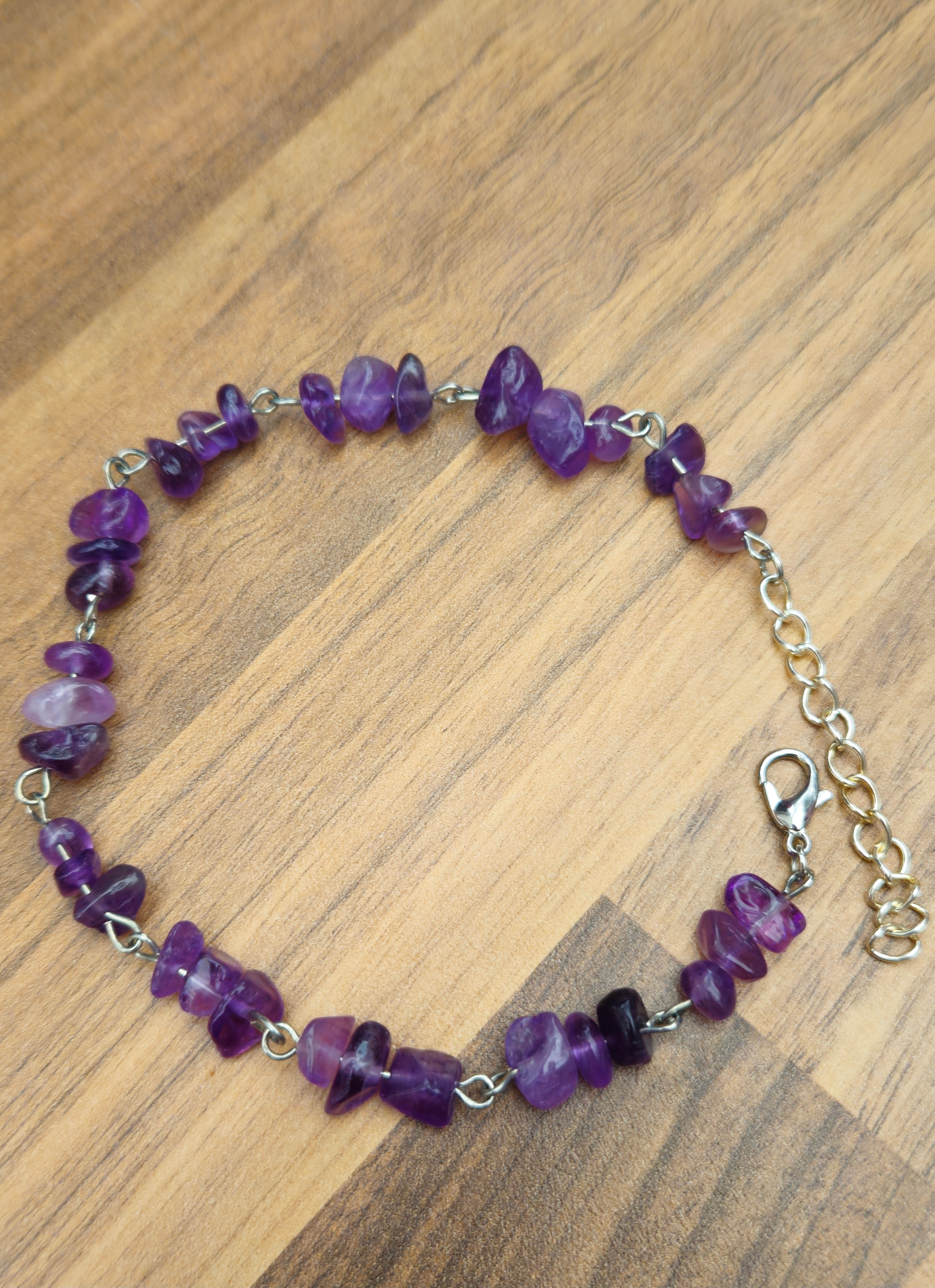 Amethyst Chip Bracelet