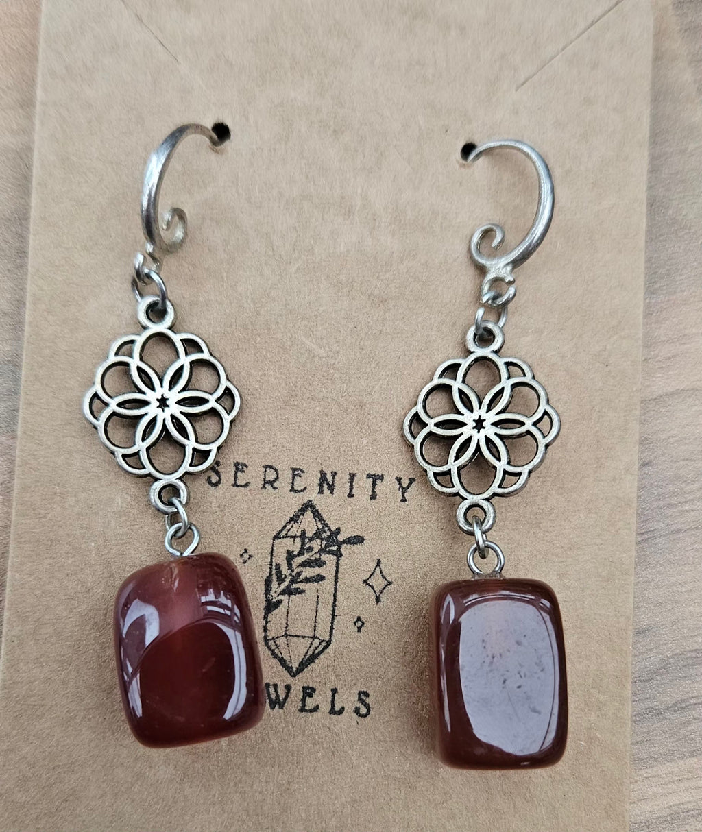 Red Carnelian Earrings